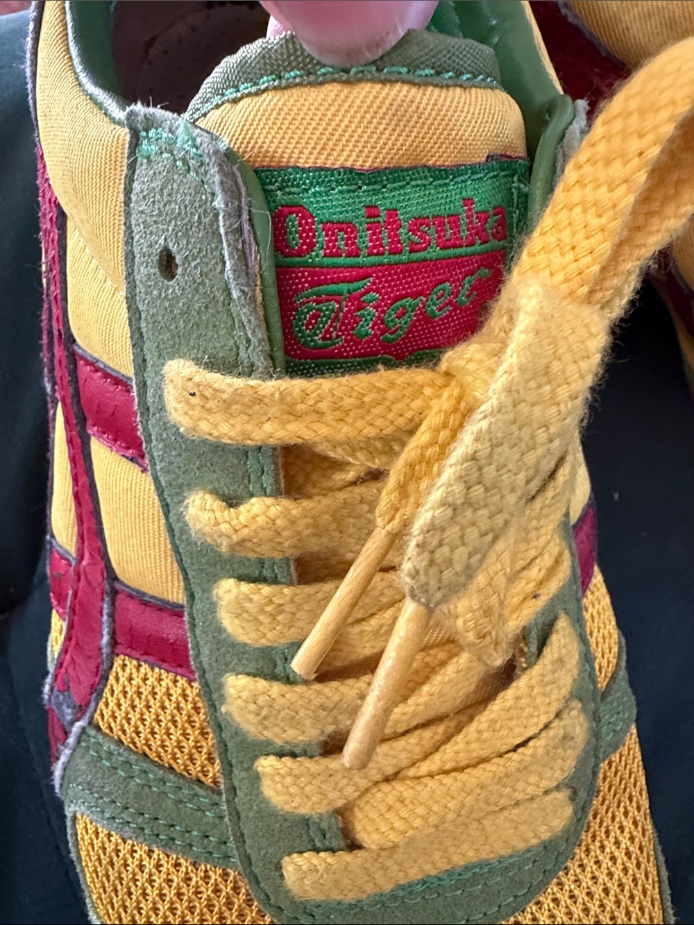 Onitsuka Tiger by Asics Yellow, Green & Red Retro Sneakers - Picture 3 of 6
